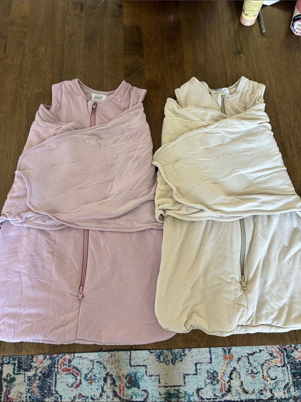 2 Halo SuperSoft Bamboo Swaddles Tog 2.0